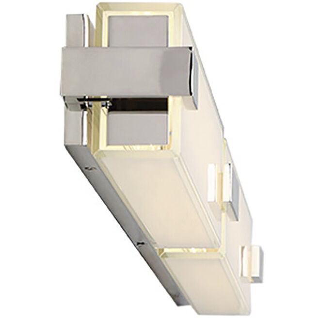 Bliss LED 36 inch Polished Nickel Bath Vanity & Wall Light in 2700K, dweLED