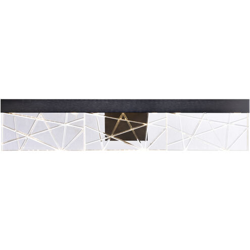 Lucus 1 Light 26 inch Satin Brushed Black Vanity Light Wall Light