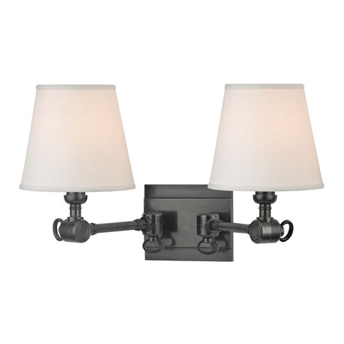 Hillsdale 2 Light 18 inch Old Bronze Wall Sconce Wall Light