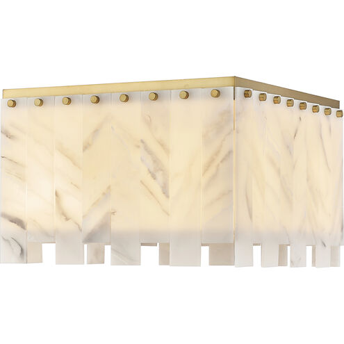 Viviana 6 Light 17.5 inch Rubbed Brass Flush Mount Ceiling Light