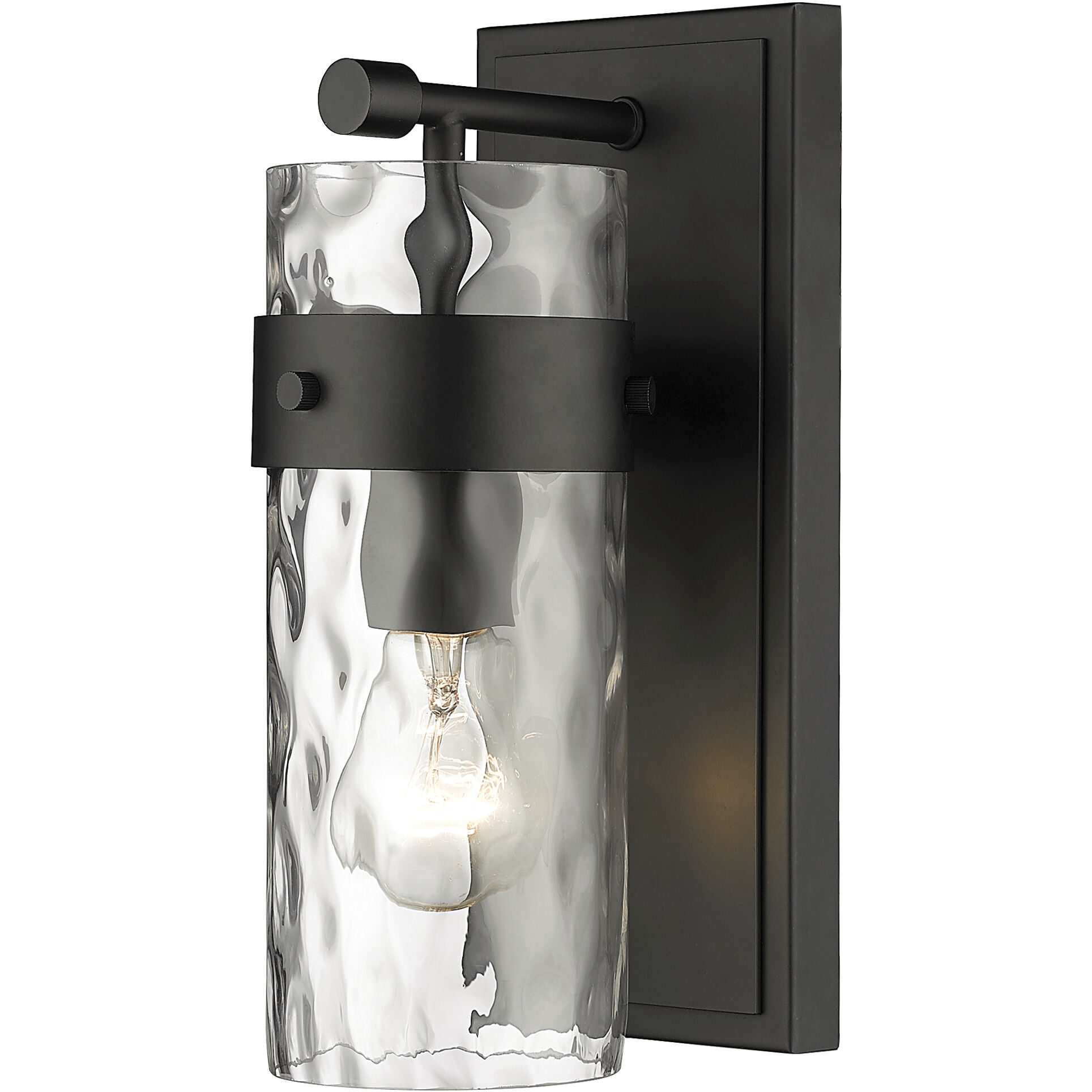 Z-Lite Fontaine 1 Light 4.75 inch Matte Black Wall Sconce Wall Light 3035-1V-MB - Open Box