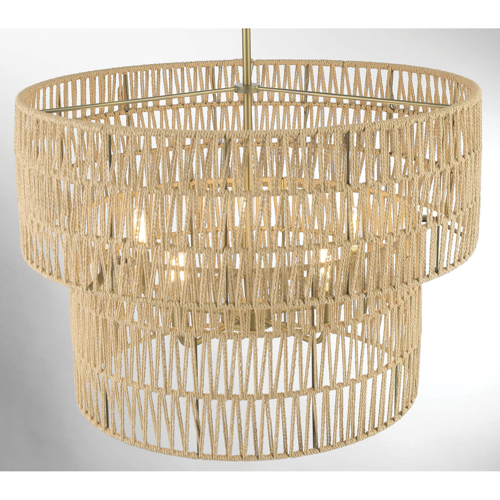 Bungalow Heaven 5 Light 26 inch Soft Brass Pendant Ceiling Light