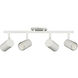 Taylor 4 Light 120 Matte White Track Light Ceiling Light, Fixed Arm