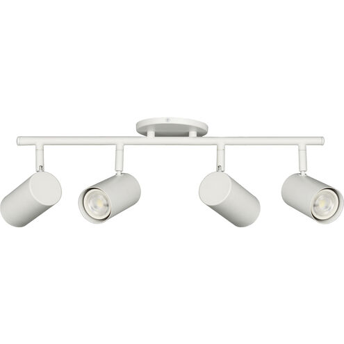 Taylor 4 Light 120 Matte White Track Light Ceiling Light, Fixed Arm