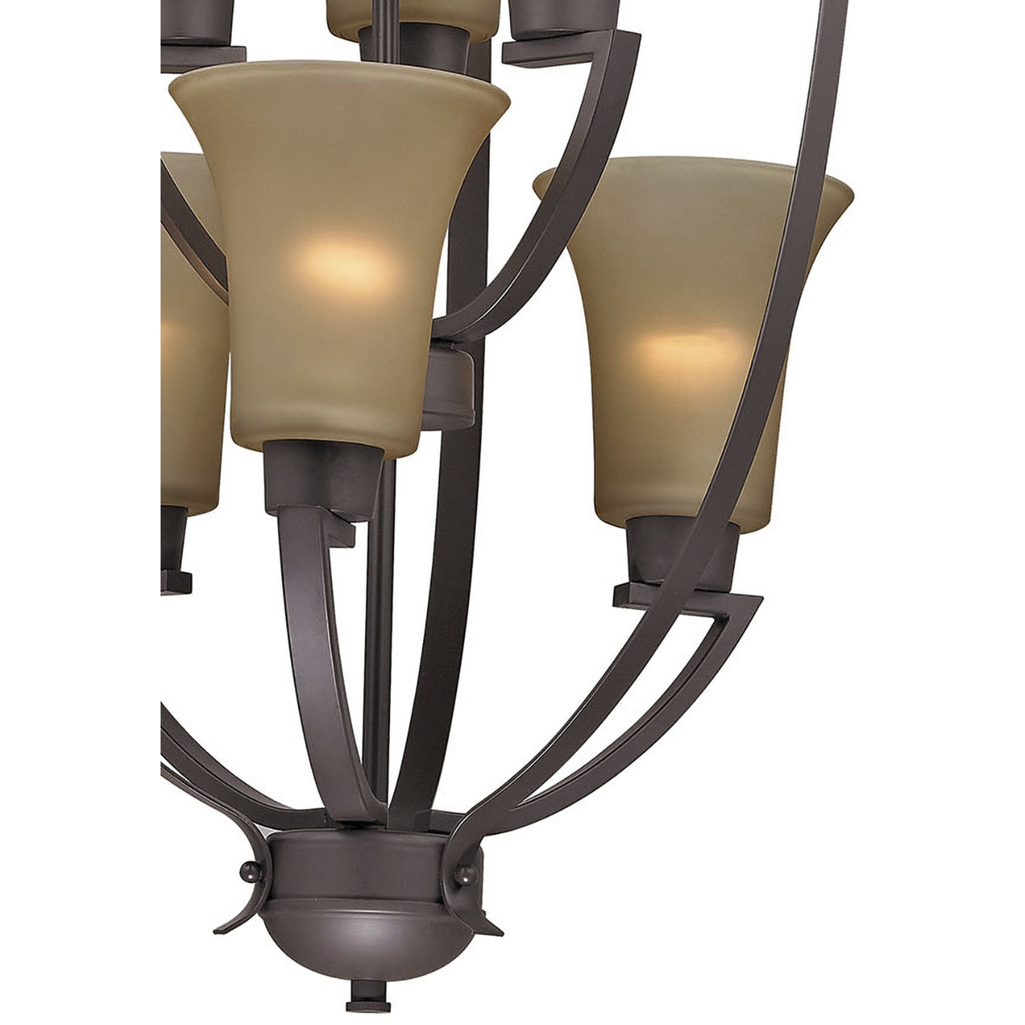 Foyer 6 Light 21 inch Oil Rubbed Bronze Chandelier Ceiling Light