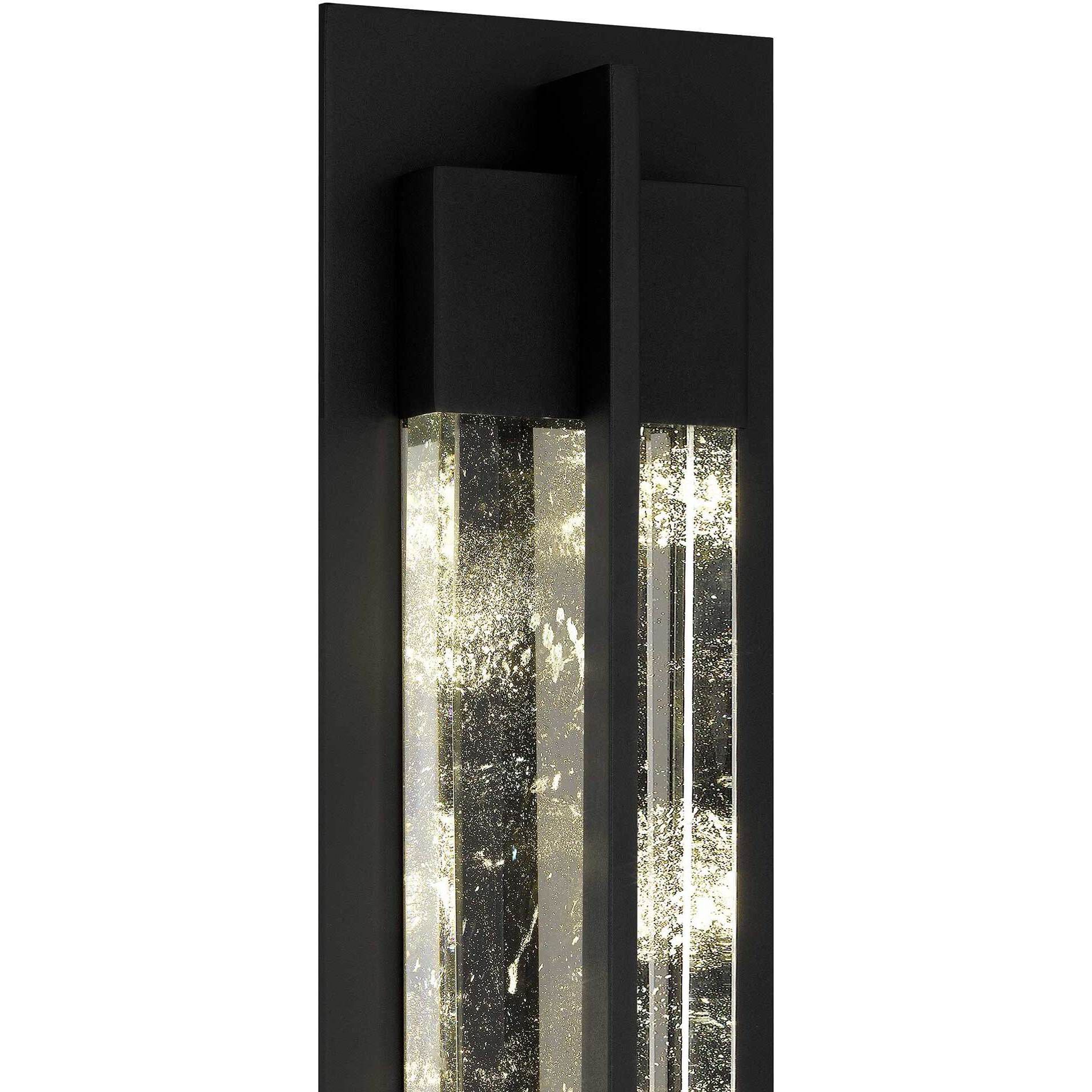 Rivera LED 26 inch Sand Black Outdoor Wall Sconce