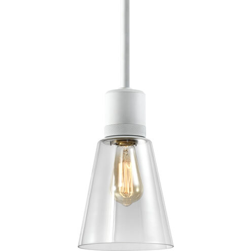Zigrina 1 Light 7.13 inch Matte White Pendant Ceiling Light
