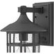 Freeport Outdoor Wall Mount Lantern in Black, Medium