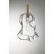 Norah 1 Light 5.5 inch Gold Standard Pendant Ceiling Light in Clear