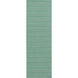 Ravena 96 X 30 inch Mint, Emerald, Light Gray Rug