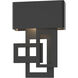 Collage LED 13.8 inch Coastal Black Outdoor Sconce, Small