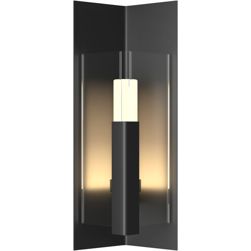 Summit 1 Light 18.7 inch Coastal Black Outdoor Sconce in Clear, Small