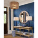 Arvi 41.75 X 41.75 inch Natural and Black Mirror