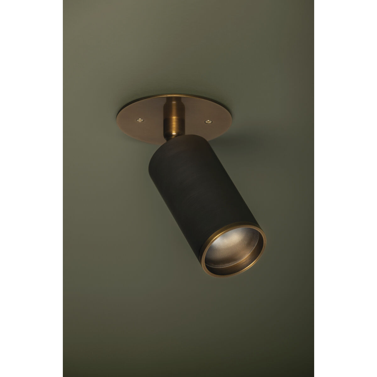 Caleb 1 Light 4.75 inch Patina Brass/Bronze Flush Mount Ceiling Light