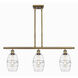Ballston Vaz 3 Light 36 inch Brushed Brass Stem Hung Island Light Ceiling Light