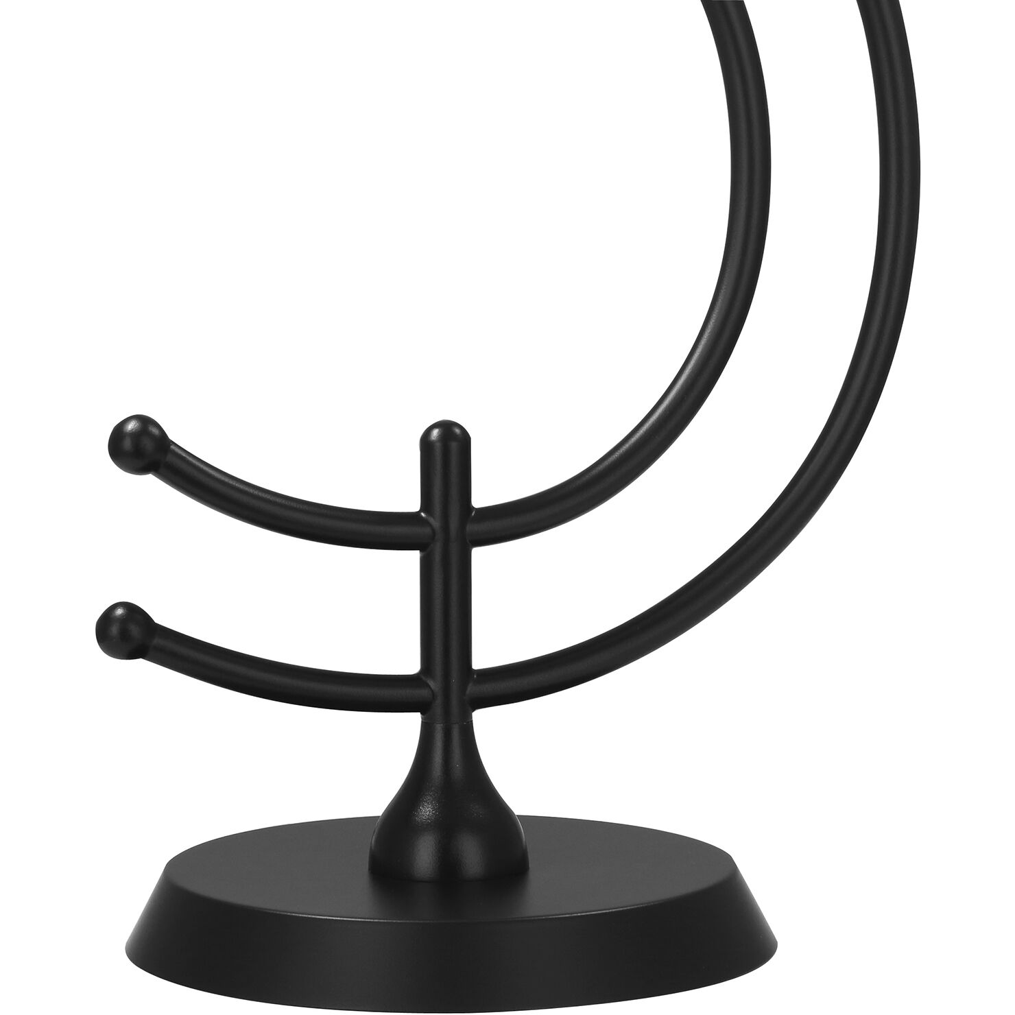 Charlee 25 inch 100 watt Matte Black Powder Coat Table Lamp Portable Light in Raven Black