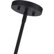 Denmark 8 Light 28 inch Black with Brushed Nickel Accents Chandelier Ceiling Light