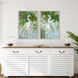 Heron on Display White and Green and Pink Framed Art