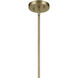 Avery 1 Light Natural Brass Pendant Ceiling Light