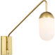 Kace 1 Light 5 inch Brass Wall sconce Wall Light