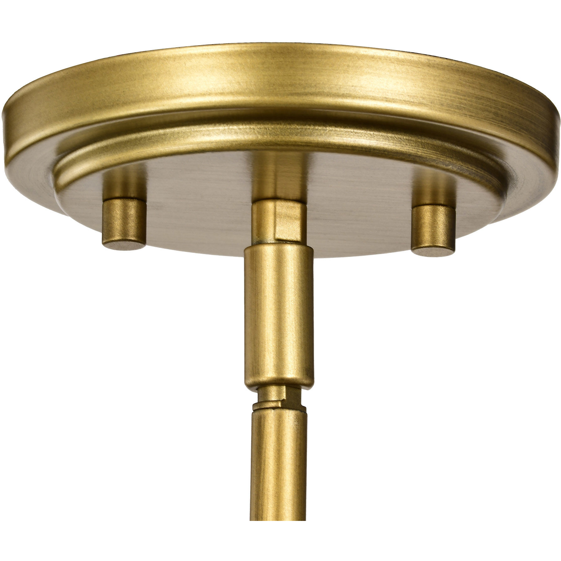 Solara 12 inch Natural Brass Pendant Ceiling Light