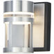 Accord LED 5 inch Black and Brushed Aluminum Bath Vanity Wall Light