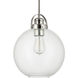 Dean 1 Light 10.25 inch Polished Nickel Pendant Ceiling Light