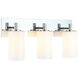 Candela Wall Sconce Wall Light in Chrome and Opal Glass