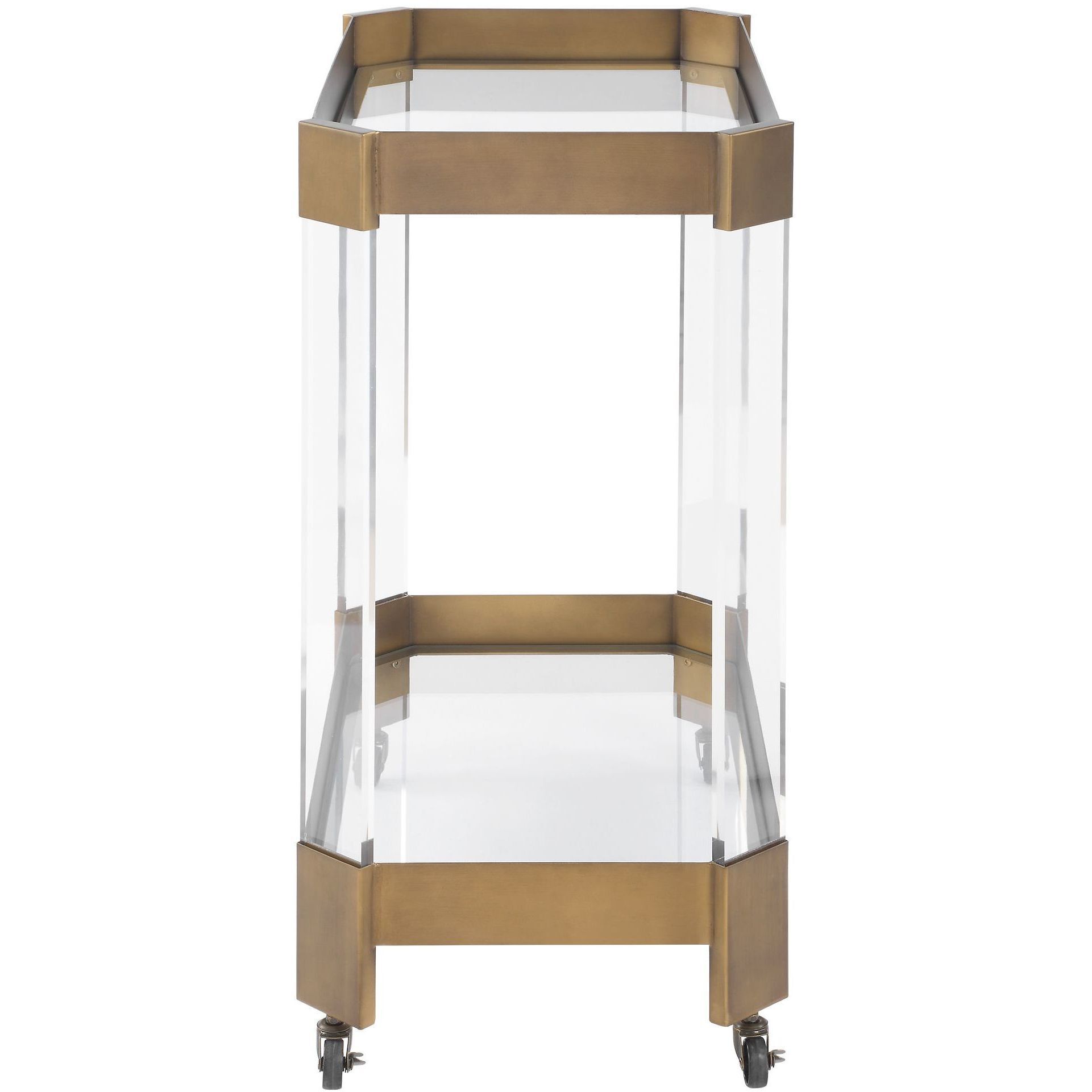 Giselle Bronze Bar Cart