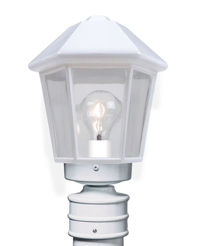 3272 Series 1 Light 14 inch White Outdoor Post Mount, Costaluz