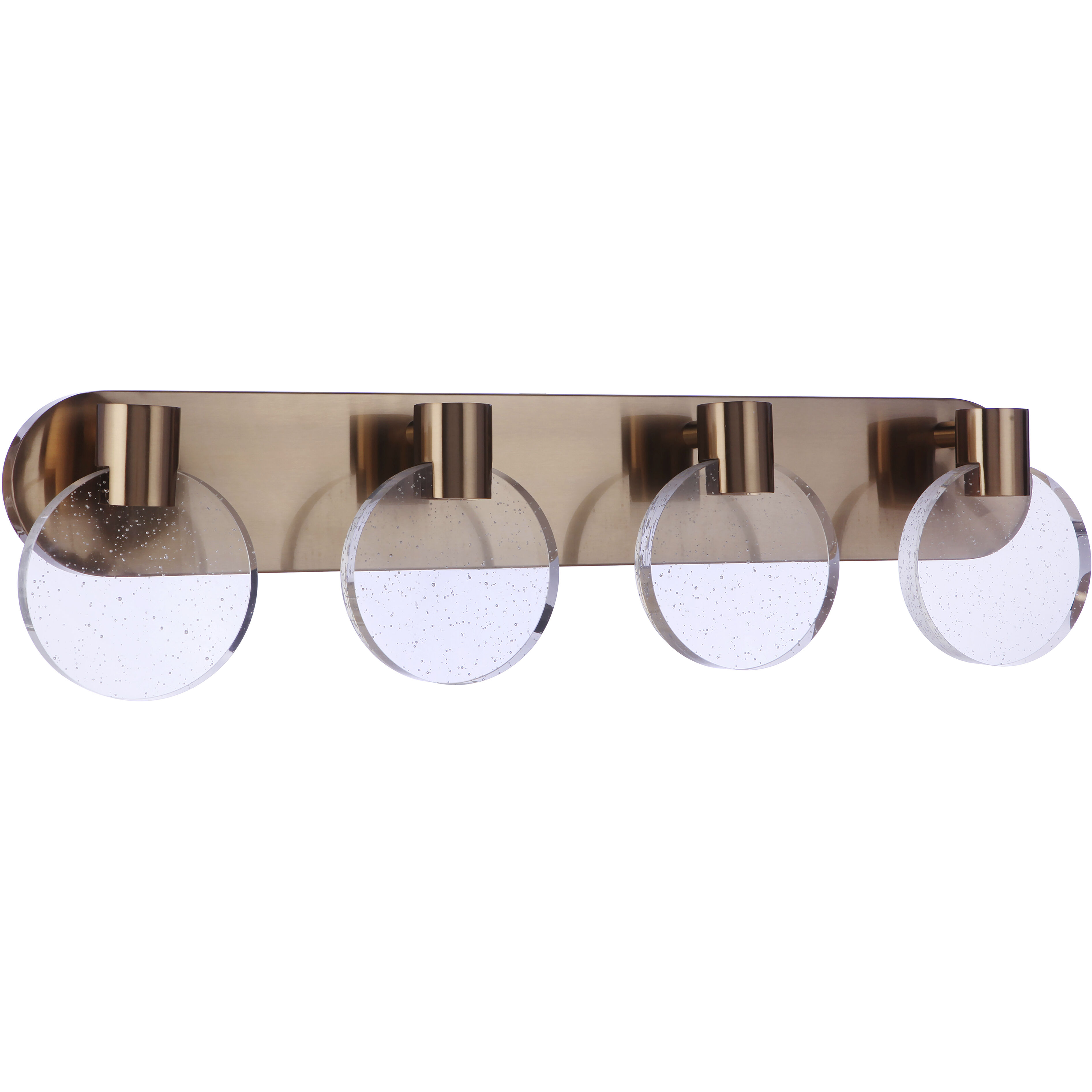 Glisten LED 29.53 inch Satin Brass Vanity Light Wall Light