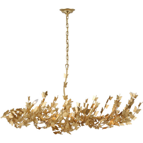 Julie Neill Farfalle LED 54.75 inch Gild Linear Chandelier Ceiling Light, Large