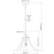 Fleur 1 Light 16 inch Matte Black Pendant Ceiling Light