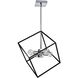 Kappa LED 14 inch Polished Chrome with Matte Black Pendant Ceiling Light in Polished Chrome and Matte Black