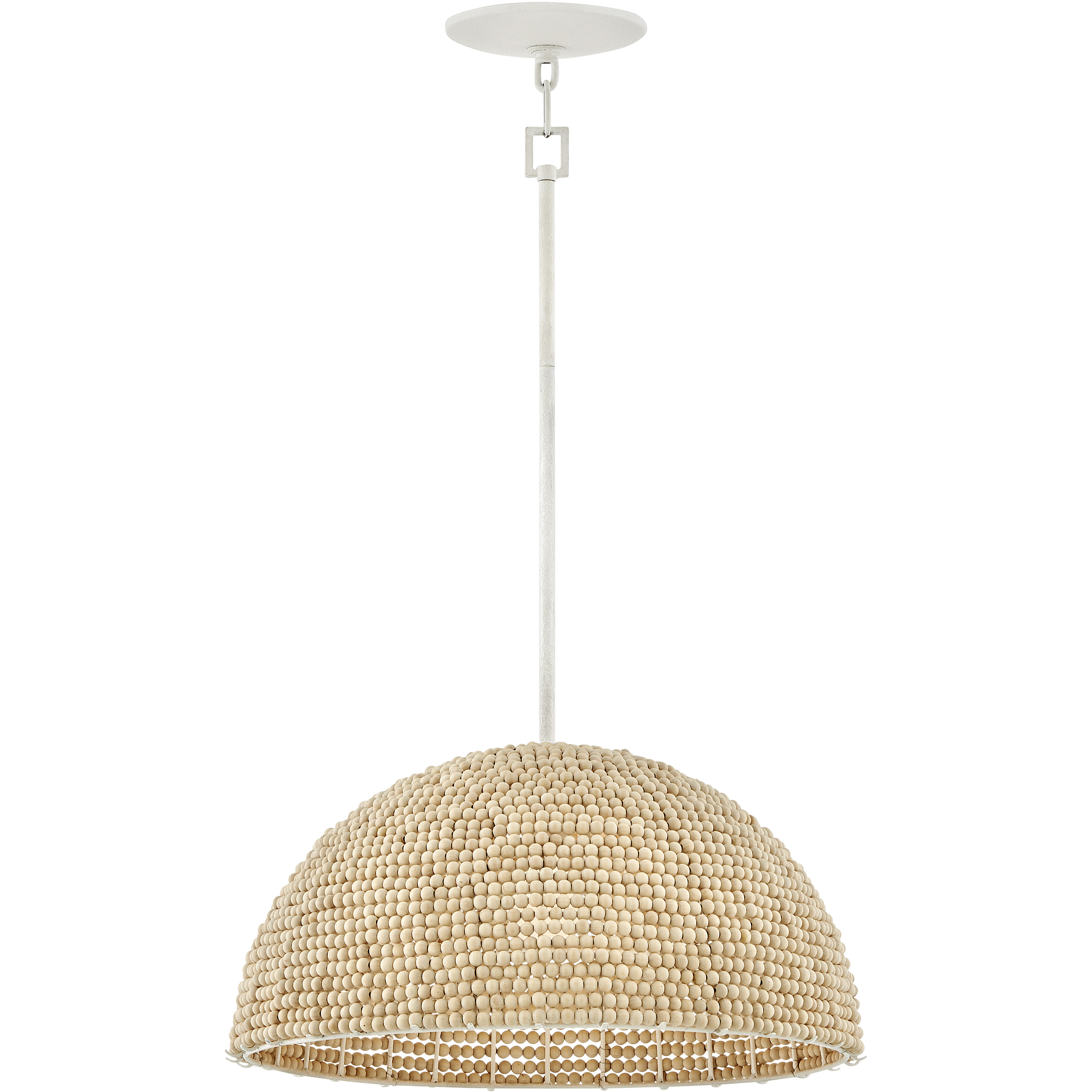Dalia 1 Light 20 inch Textured Plaster Pendant Ceiling Light, Pendant