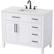 Virginia 42 X 35 inch White Bathroom Vanity Cabinet