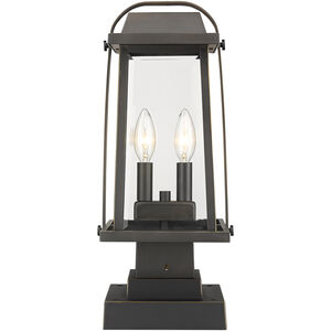 Millworks 2 Light 7.75 inch Post Light & Accessory