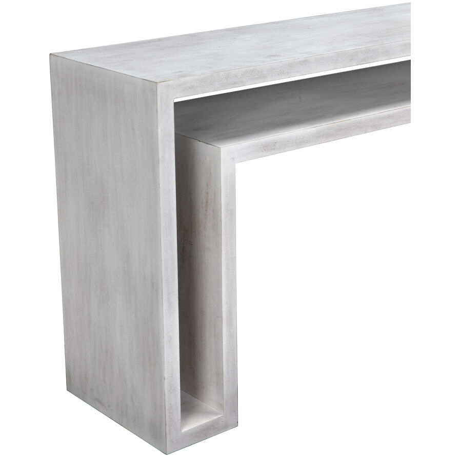 Caine 56 X 14 inch White Wash Console