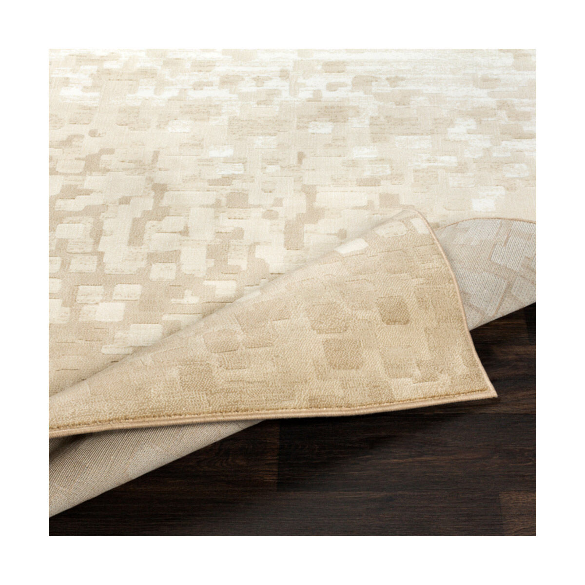 Contempo 35 X 24 inch Beige/White/Tan Rugs, Rectangle