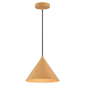 Timber LED 11 inch Wood Grain Pendant Ceiling Light