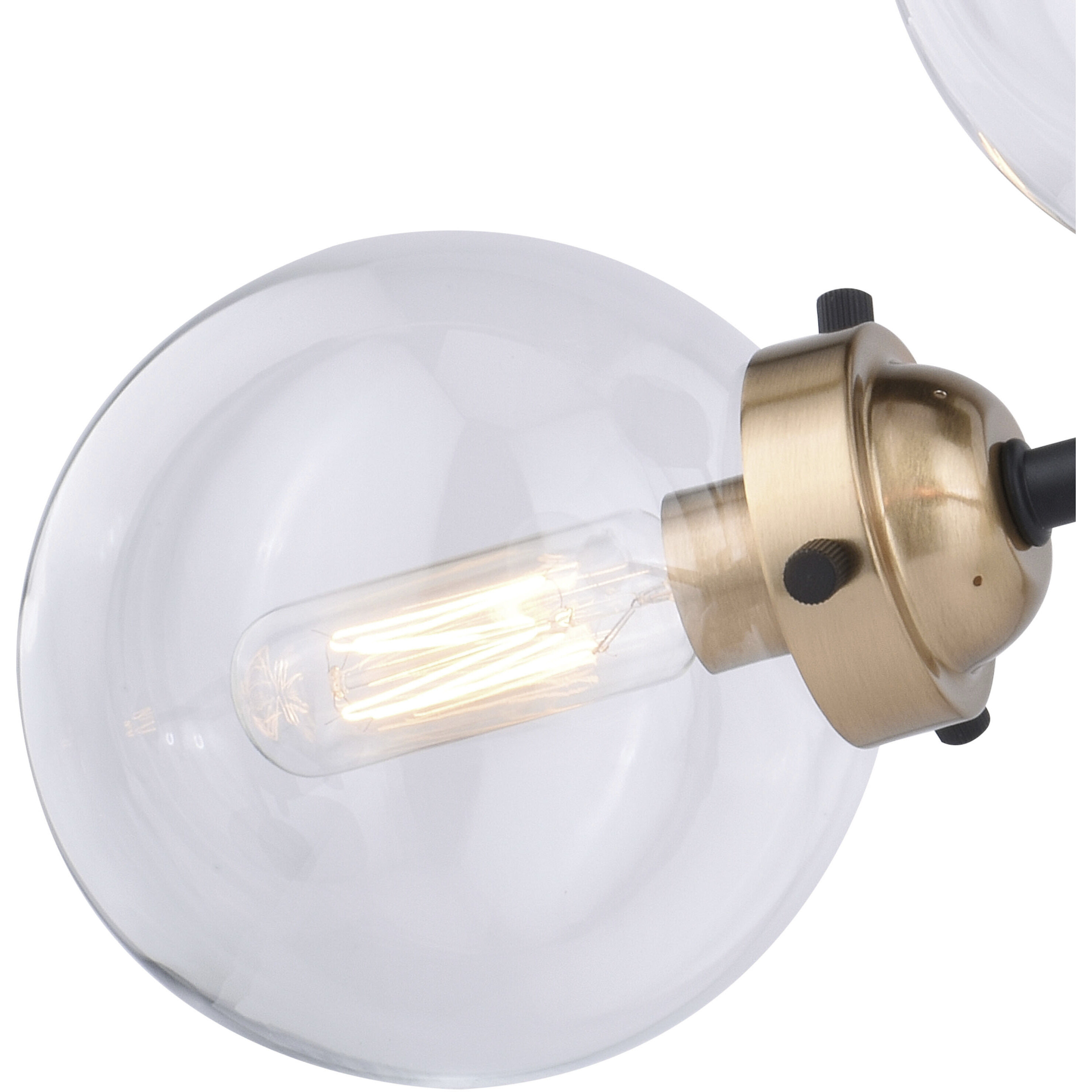 Orbit LED 20 inch Muted Brass and Oil Rubbed Bronze Semi-Flush Mount Ceiling Light