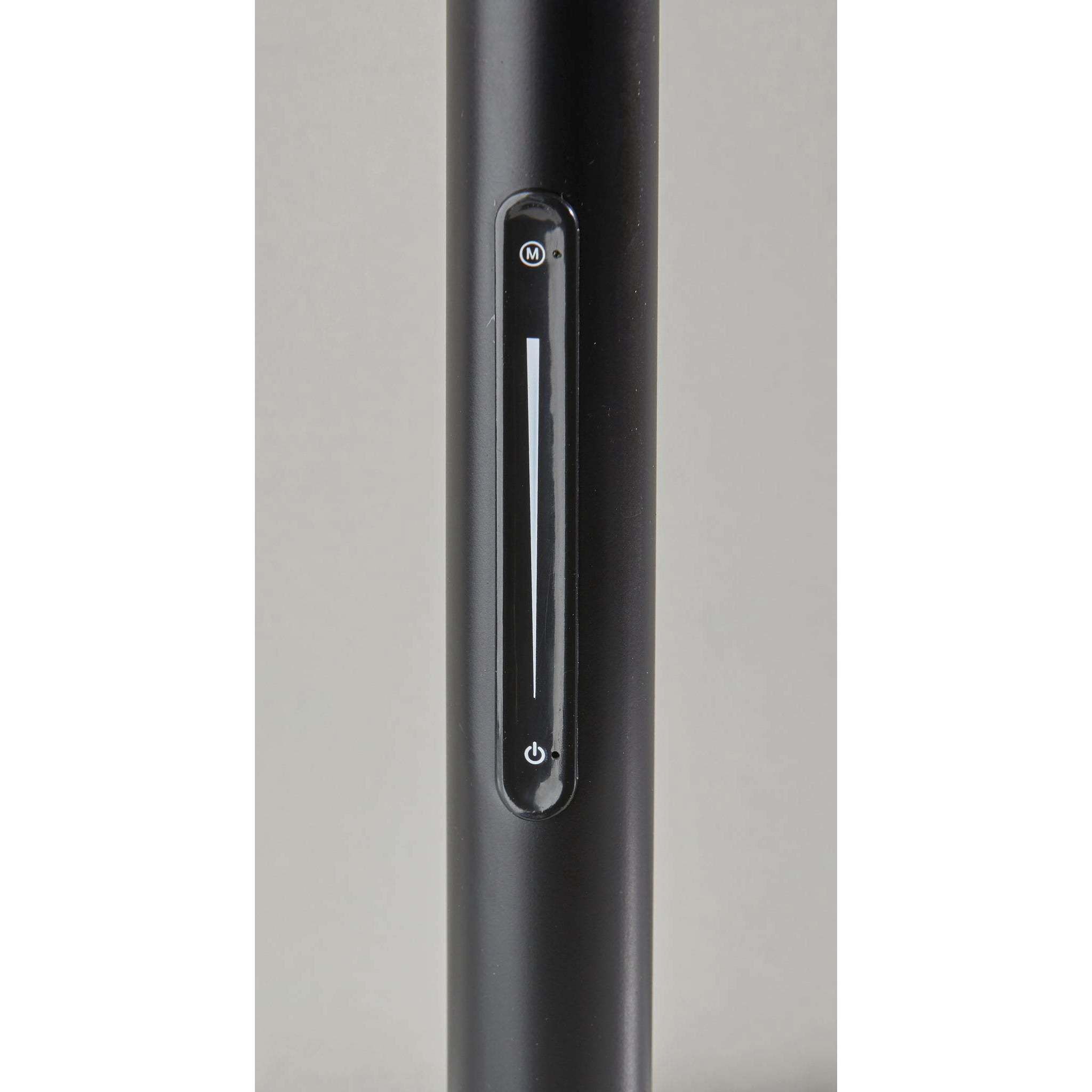 Rowan 25 inch 6.00 watt Black and Antique Brass Desk Lamp Portable Light, with Smart Switch