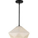 Alora Mood Krysta 1 Light 12.13 inch Matte Black Pendant Ceiling Light