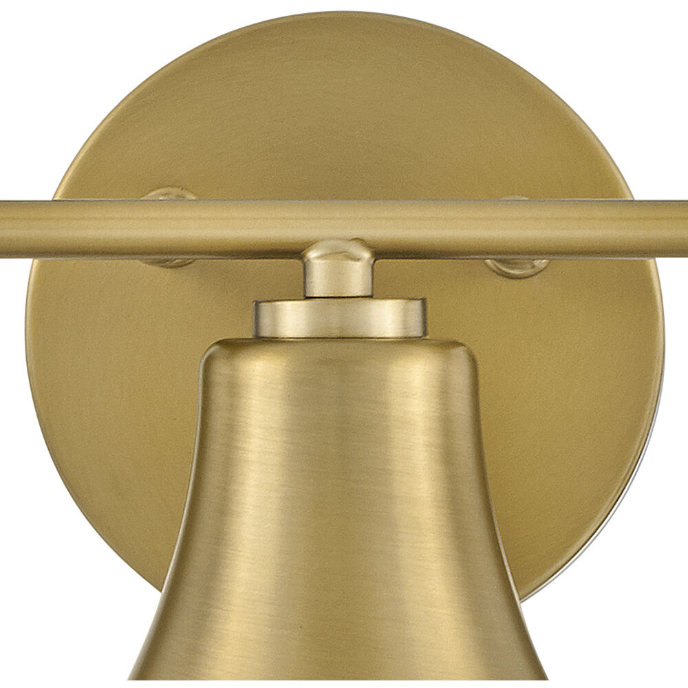 Haddie LED 24 inch Lacquered Brass Bath Light Wall Light