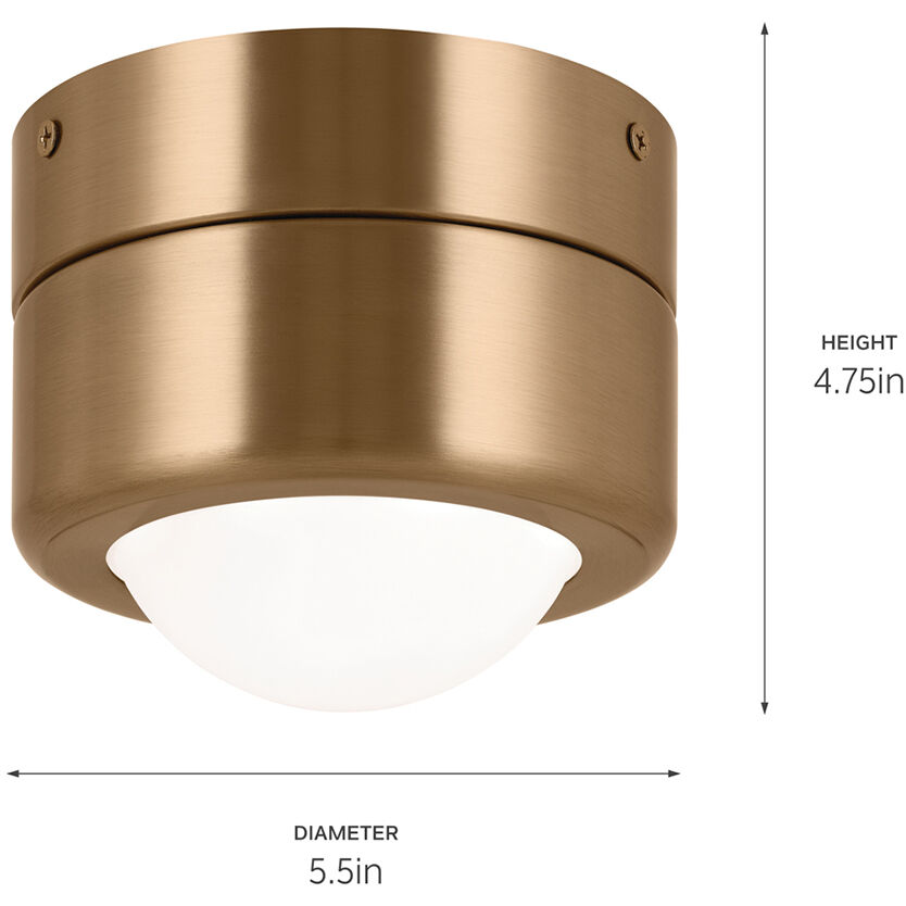 Tibbi LED 5.5 inch Champagne Bronze Flush Mount Ceiling Light