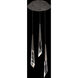 Beyond Solitude LED 12 inch Antique Nickel Multi-Light Pendant Ceiling Light, Round Canopy