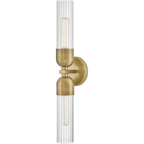 Soren 2 Light 5 inch Heritage Brass Bath Light Wall Light
