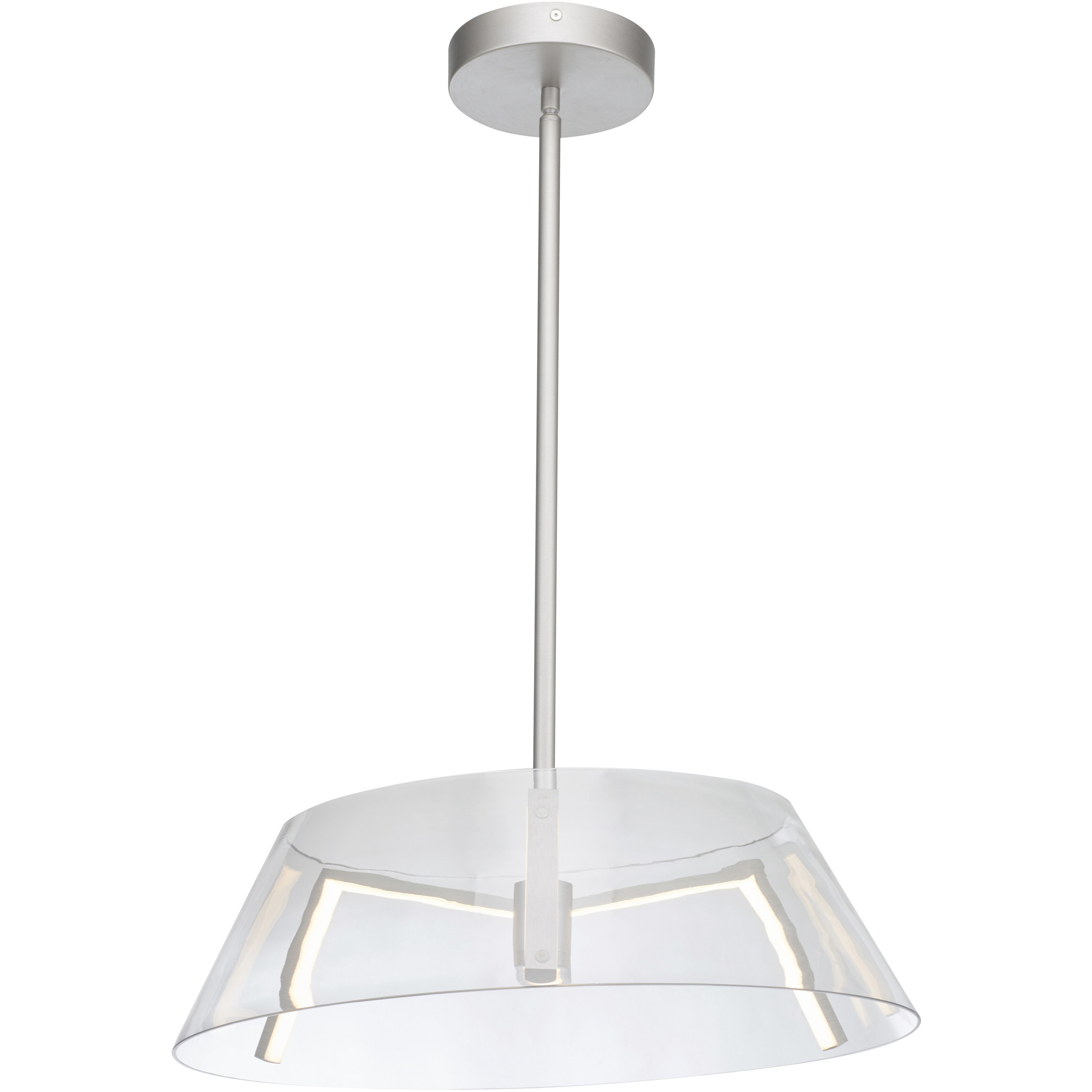 Talon LED 19.6 inch Brushed Nickel Pendant Ceiling Light