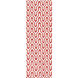 Fallon 96 X 30 inch Bright Red, Ivory Rug