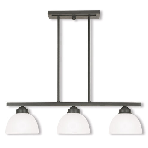 Somerset 3 Light 28 inch English Bronze Linear Chandelier Ceiling Light